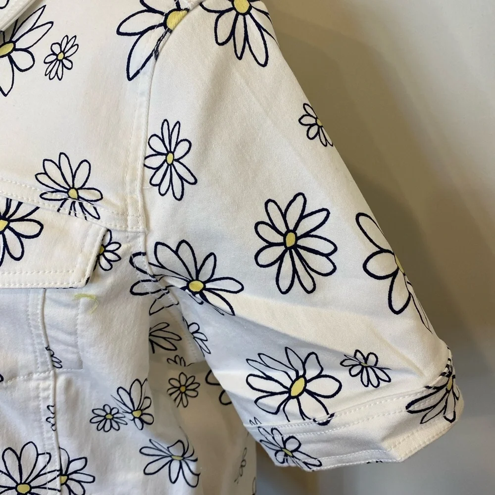 DG2 By Diane Gilman short sleeve denim jacket NWT Size L - Picture 6 of 11